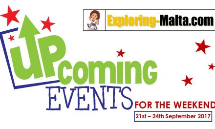 UPCOMINGS EVENTS FOR THIS WEEKEND IN MALTA, 21-24TH SEPTEMBER
